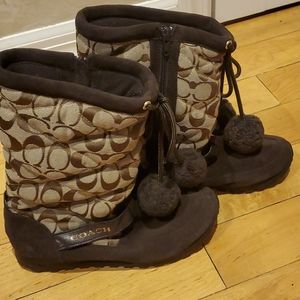 Coach Boots Gently Used